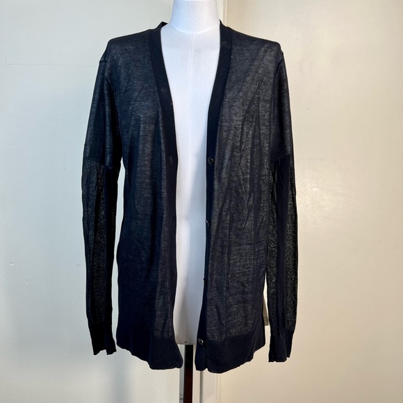 Alexander Wang Double Layer Black Cardigan - Picture 9 of 11